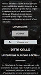 Mobile Screenshot of gallolavorazioneacciaiogenova.com